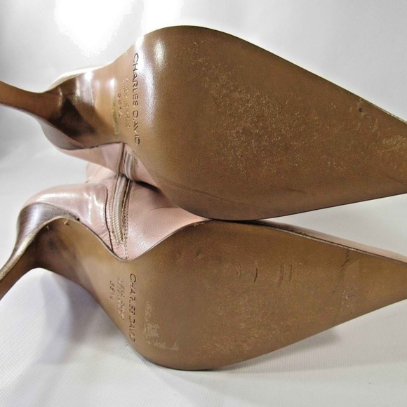 CHARLES DAVID Size 6 Beige Boots Womens B6 E11 - Picture 8 of 8